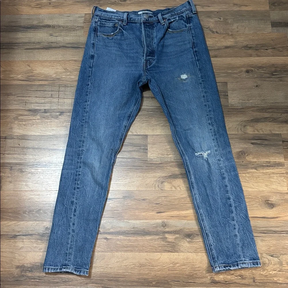 Levi’s Altered 29X28 Blue Denim Jeans Skinny Flattering Sexy Pants Bottoms Fly - Picture 1 of 10